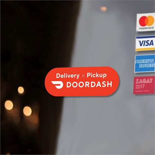 Delivery Or Pickup Small Window Cling