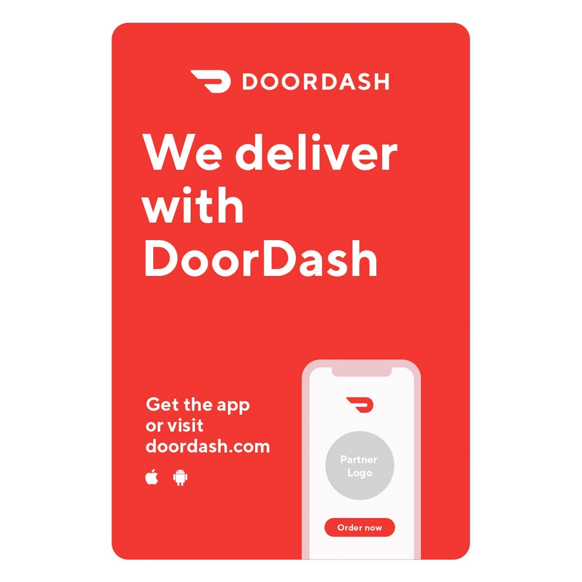 Cobranded Window Cling 24x36 (Back Adhesive) 